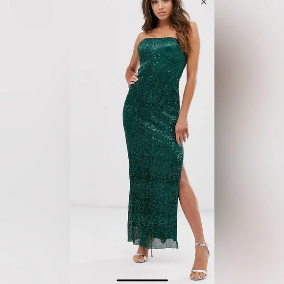 Club L London | Dresses | Asos Emerald Green Sequin Dress | Poshmark Club L London | Dresses | Asos Emerald Green Sequin Dress | Poshmark